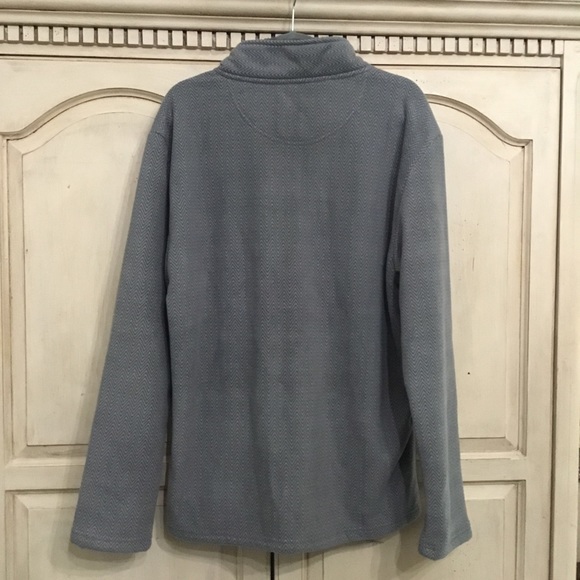 London Fog Men’s Gray Super Soft Fleece 1/4 Zip Sherpa Lined Sweater XL NWOT - Picture 2 of 8